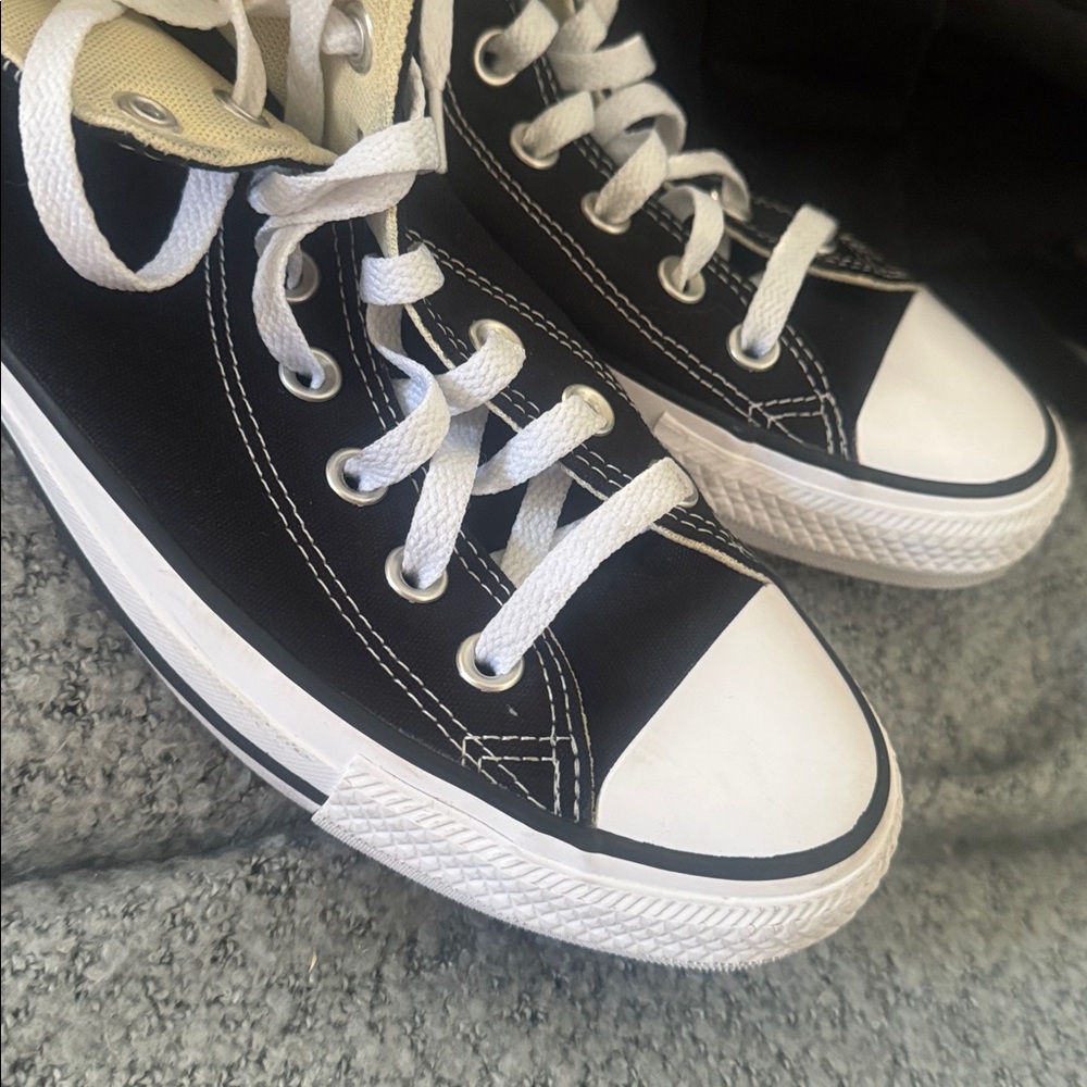 Converse Black High-Top Sneakers - Picture 5 of 8